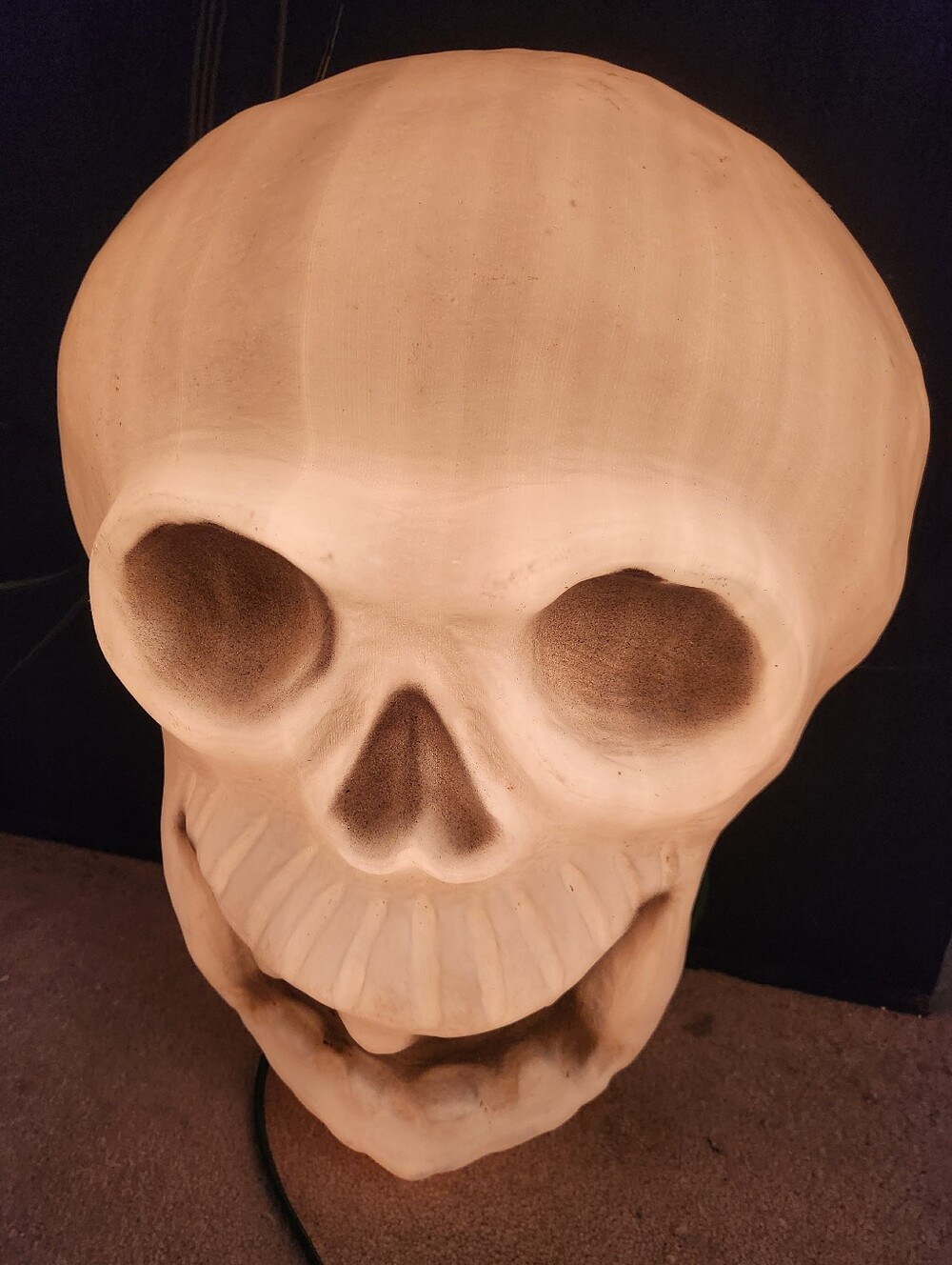 Vintage Skull Blow Mold - Working Light